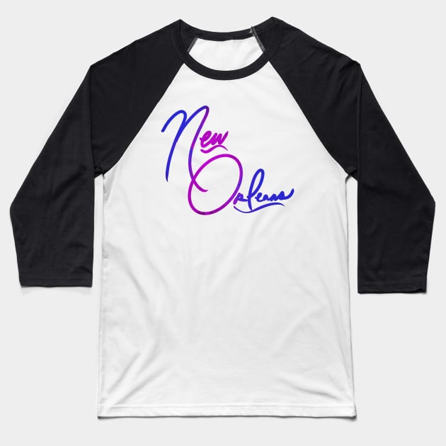 New orleans Baseball T-Shirt by Stephanie Kennedy 